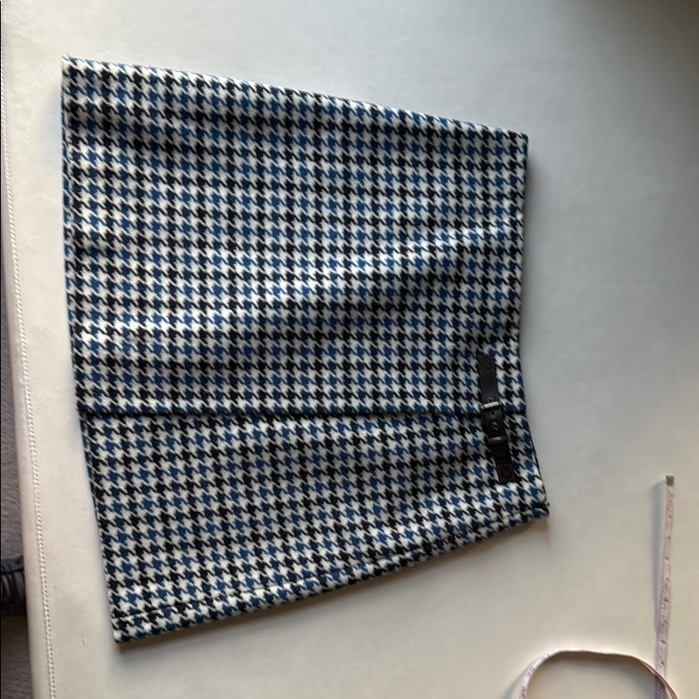 Boden Black and White Houndstooth Mini Skirt